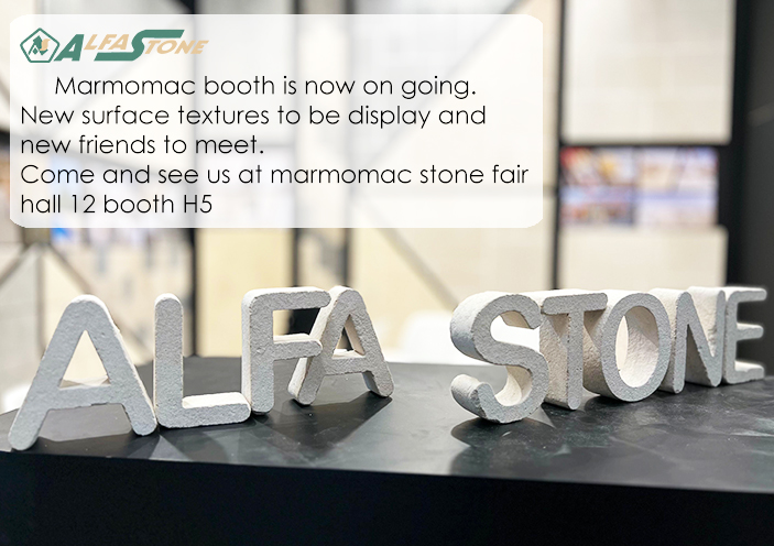 Marmomac booth is now on going. New surface textures to be display and new friends to meet. Come and see us at marmomac stone fair hall 12 booth H5